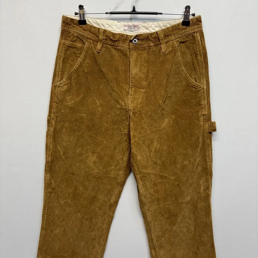 Wallace & Barnes Men Corduroy Carpenter Painter Pants Size 32x32 Cotton C127 -29